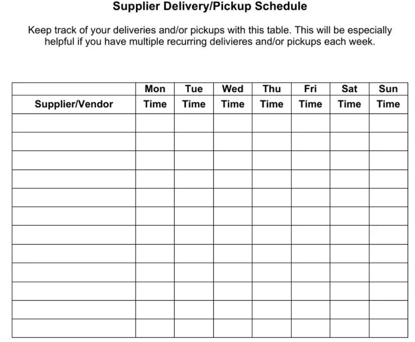 Example Car Rider Schedule 10 Driver Schedule Templates for Last Mile Delivery (Examples & Free ...
