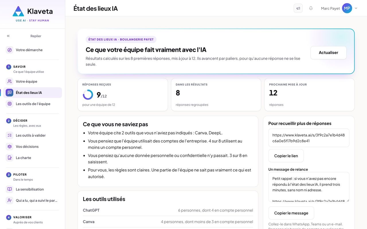 L'état des lieux en détail