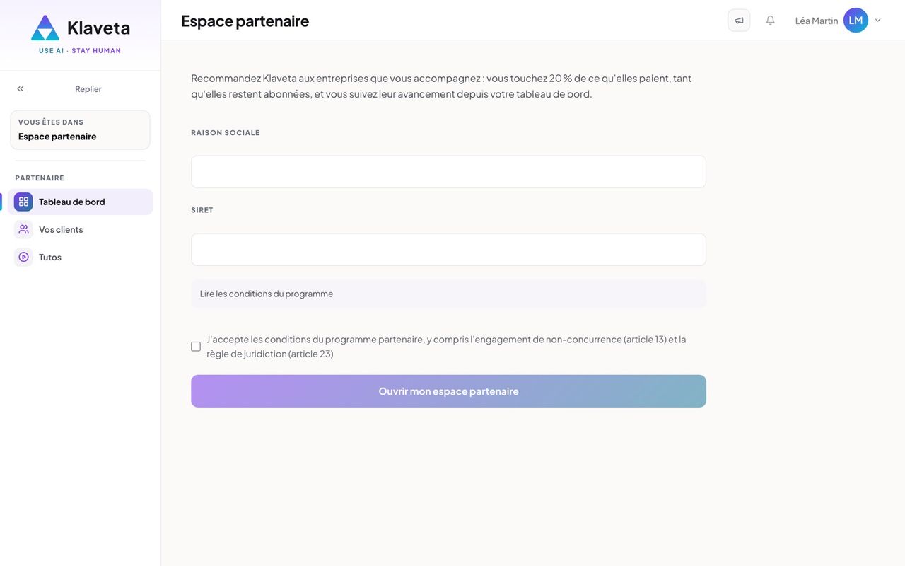 Déjà inscrit sur Klaveta