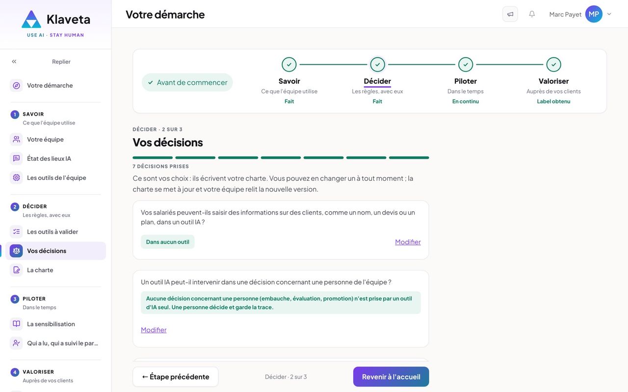 Relire vos décisions