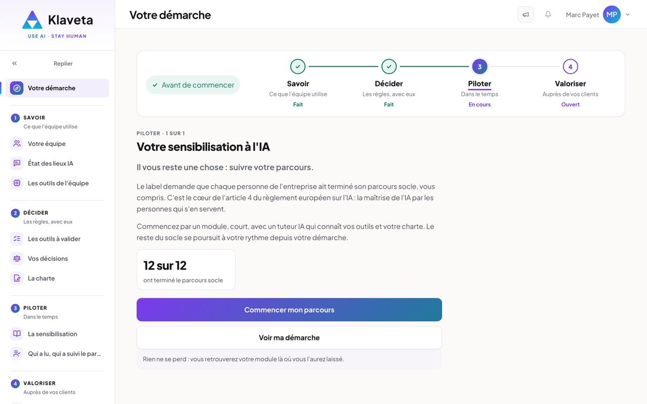 La sensibilisation à l'IA