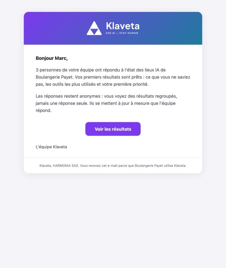Klaveta vous écrit