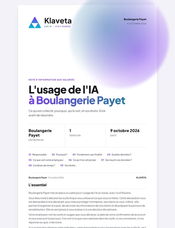 Ce que reçoit chaque salarié