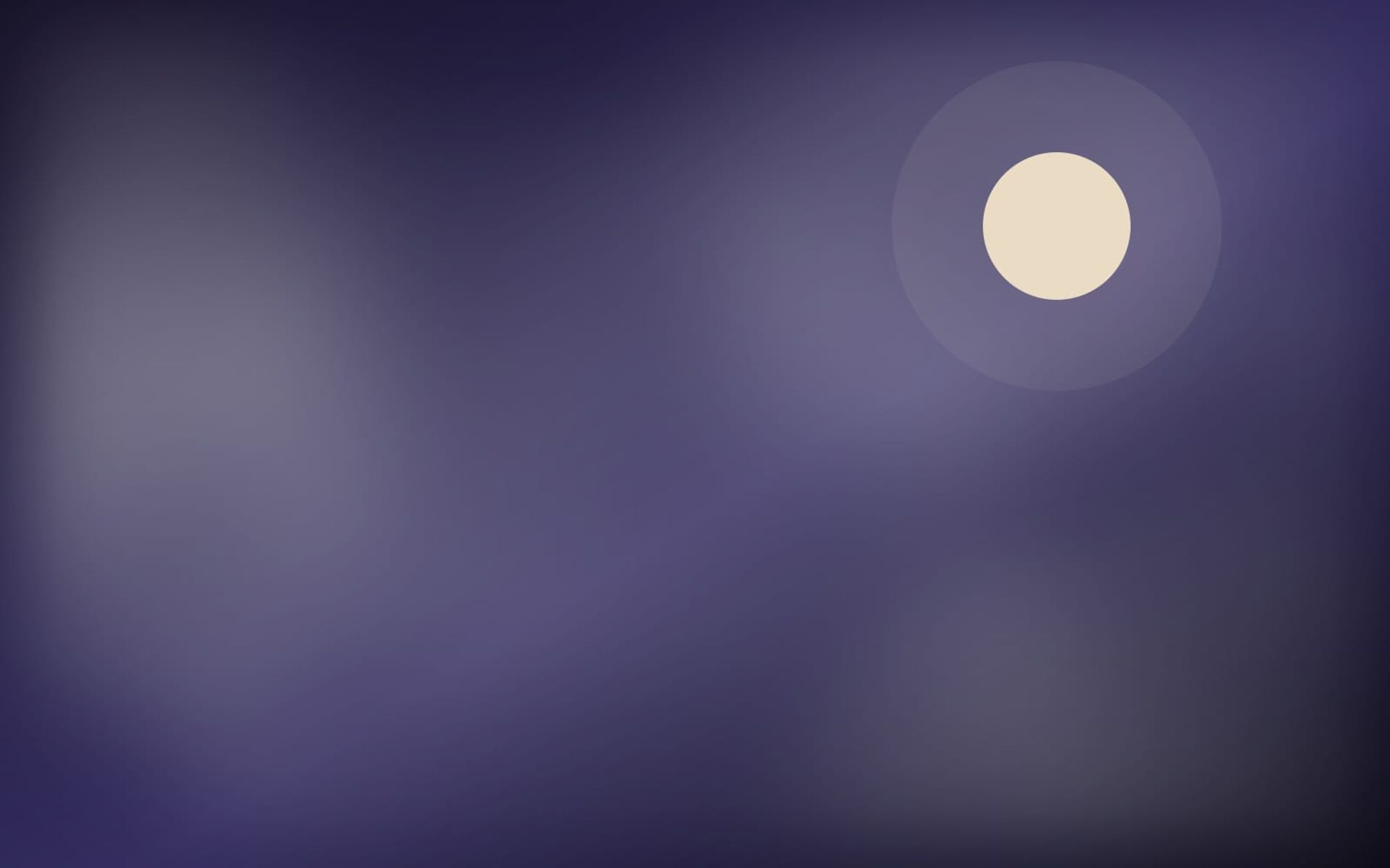 An indigo terrace under a low moon