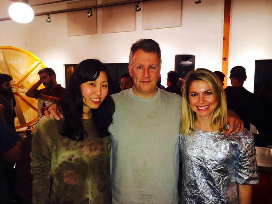 Emmie Chang with Paul Graham during the YC era