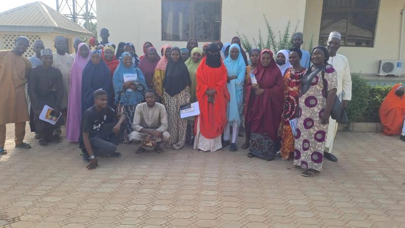 Group Picture of Trainees during the commencement 