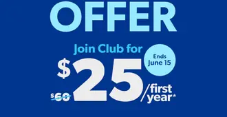 Sam's Club - $25 membership