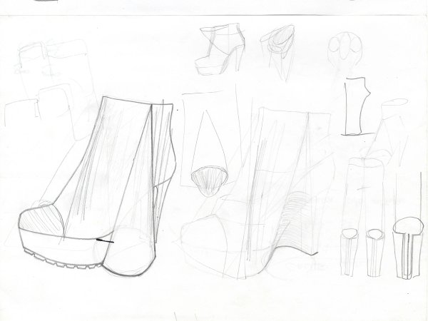 AW11 LEATHER PRINTED SHOES