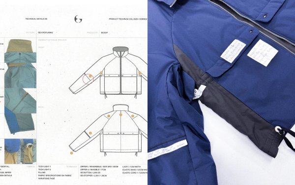 "JARAMAGO" Reversible liner jacket
