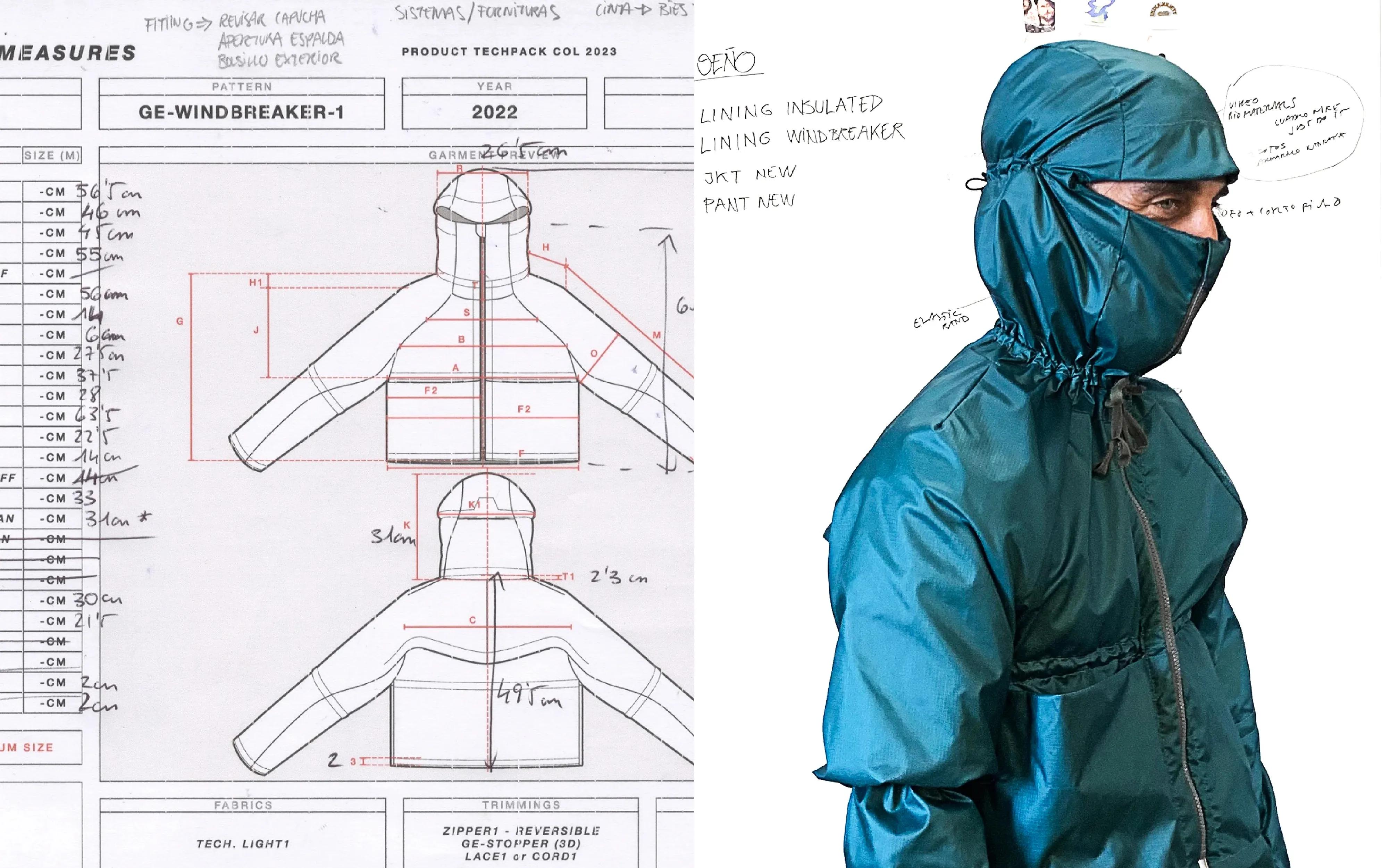 "JALOQUE" Windbreaker development