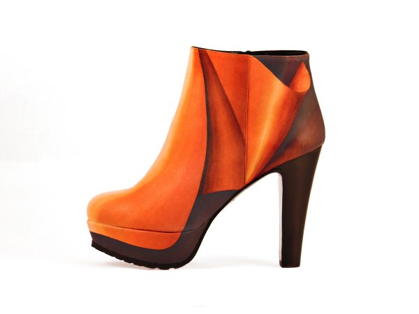 AW11 LEATHER PRINTED SHOES
