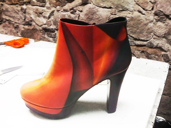AW11 LEATHER PRINTED SHOES