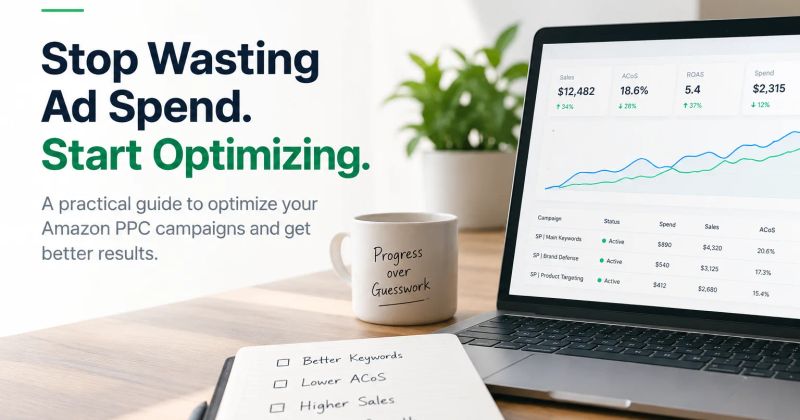 How to optimize Amazon PPC campaigns by improving bids, budgets, keywords, and ad performance