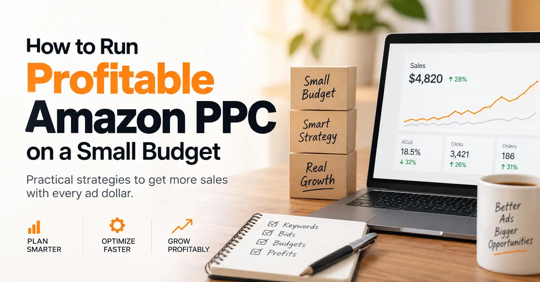 Amazon PPC strategy for running profitable advertising on a small budget