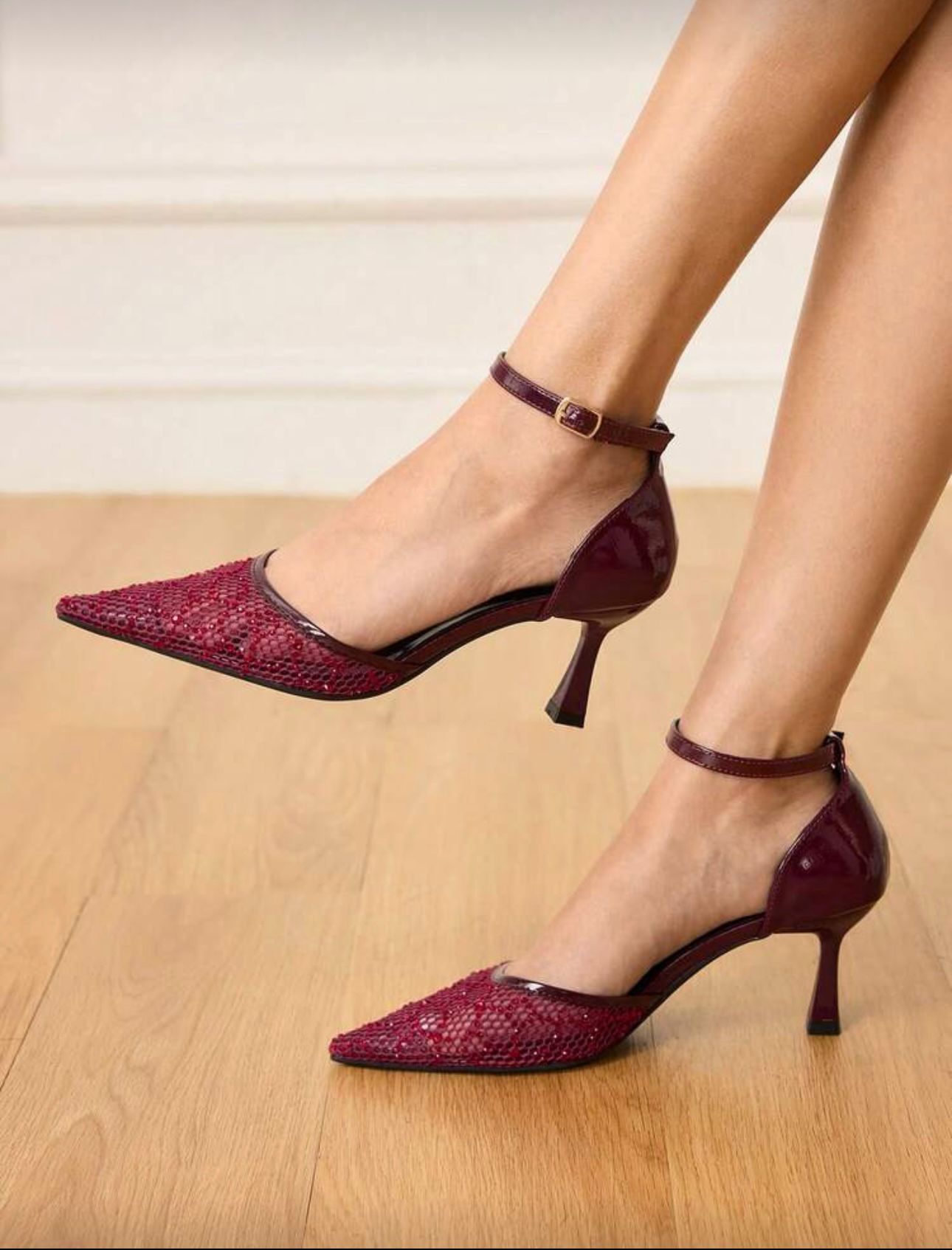Strappy Net Stiletto