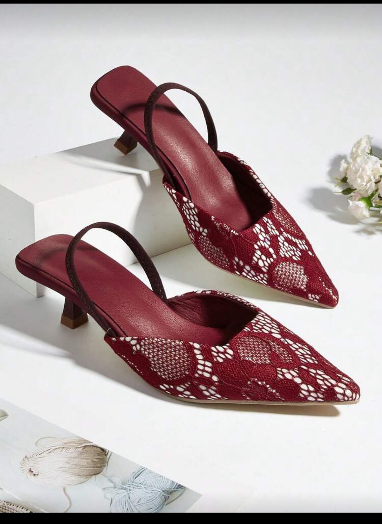Elegant Kitten Slingback