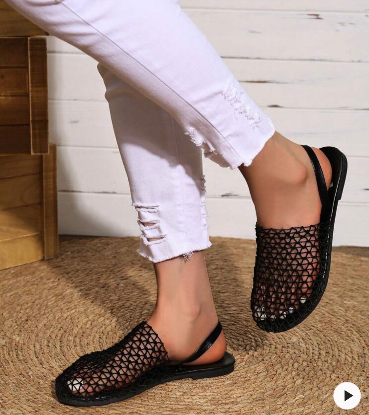 Breathable Net Mule