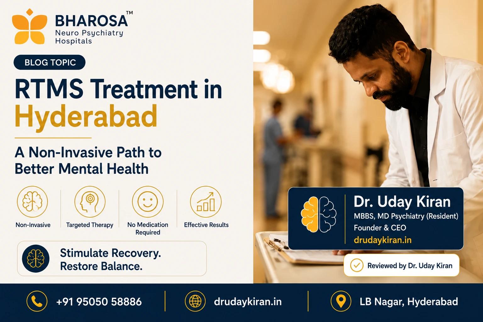 RTMS Treatment in Hyderabad by Dr. Uday Kiran