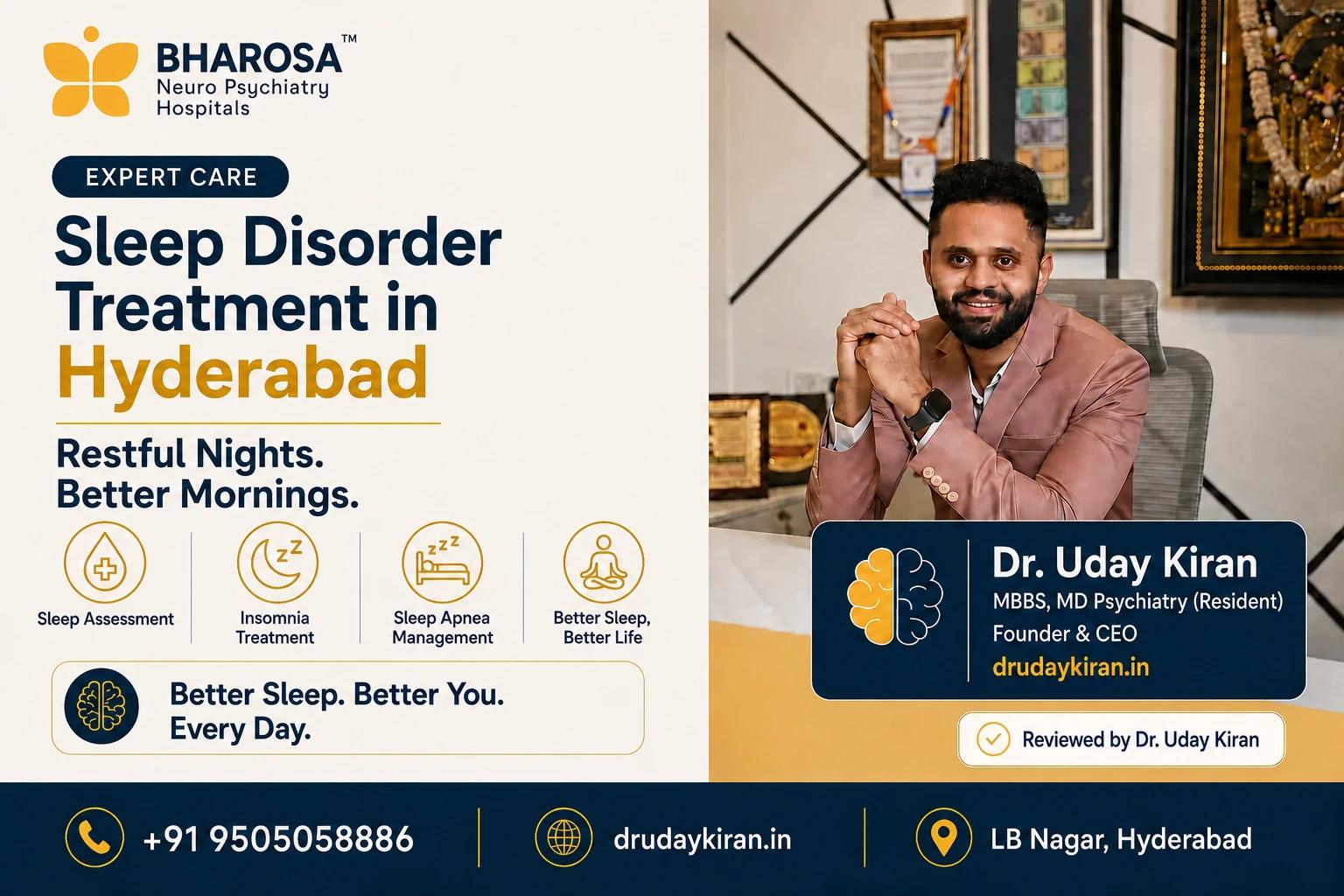 Sleep Disorder Treatment in Hyderabad by Dr. Uday Kiran