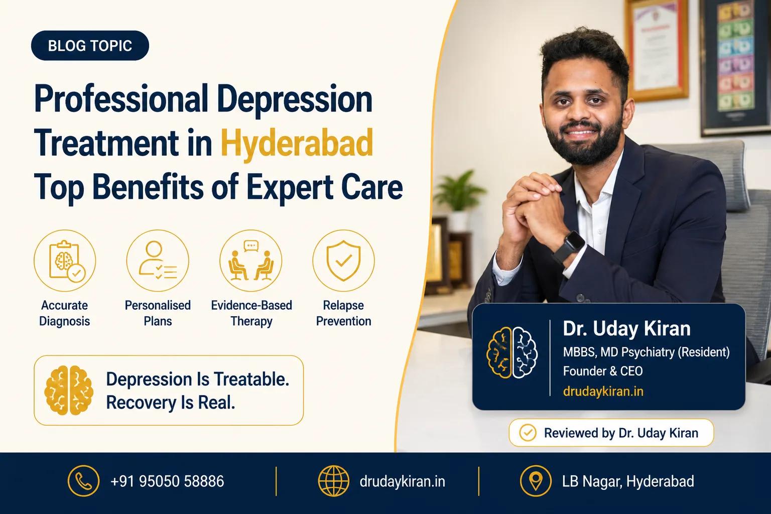 Top Benefits of Seeking Professional Depression Treatment in Hyderabad