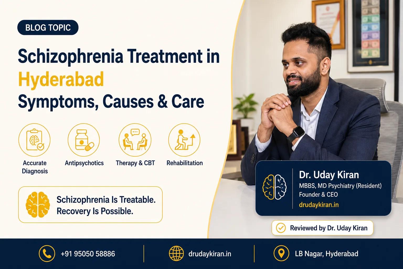 Schizophrenia Treatment in Hyderabad: Symptoms, Causes & Effective Treatment Options
