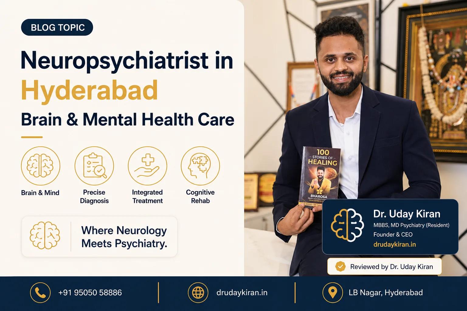 Neuropsychiatrist in Hyderabad: Dr. Uday Kiran's Approach to Brain & Mental Health