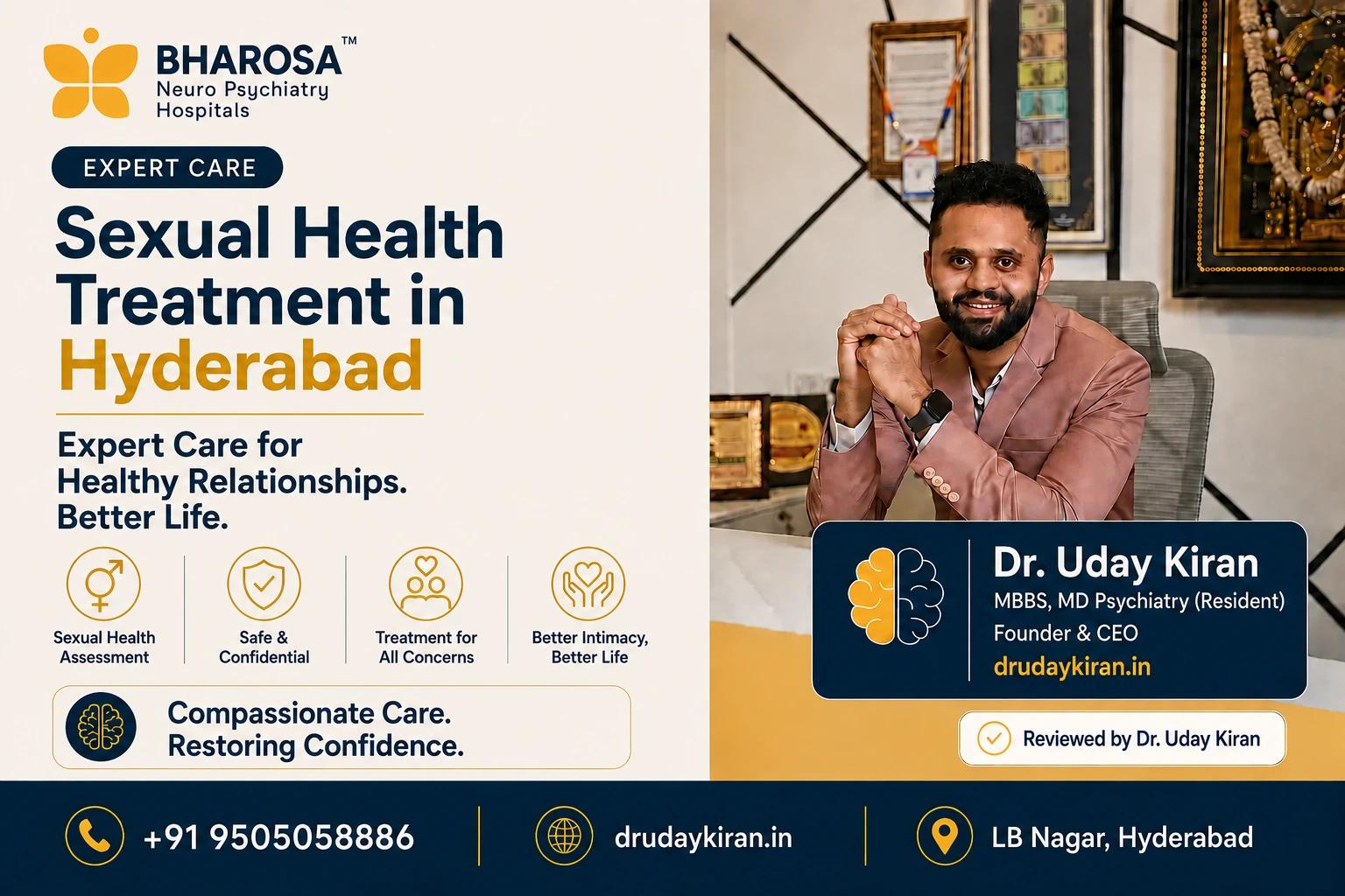Sex Treatment in Hyderabad by Dr. Uday Kiran: Confidential & Professional Care