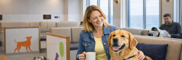 P&O Ferries Pet Lounge Dover Calais: viaje com seu cão a bordo