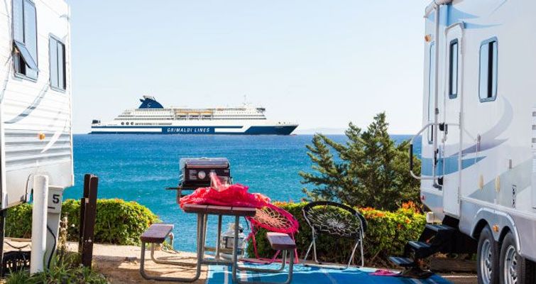 Grimaldi Lines - 15% off ferry fares for campers and minibuses
