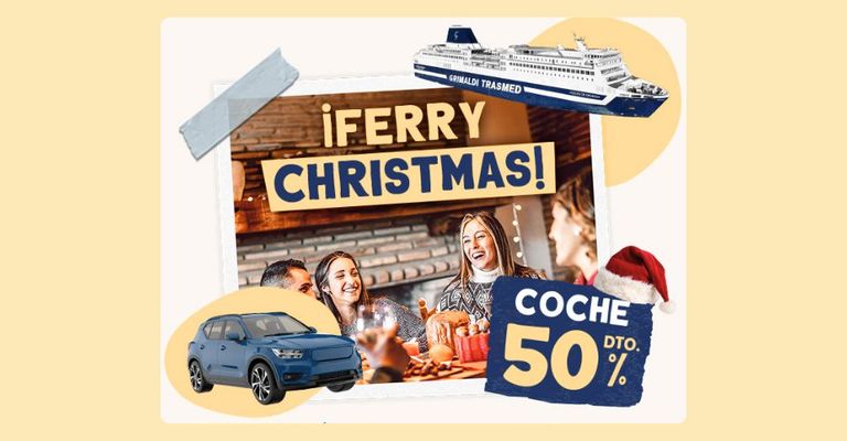 Trasmed – 50% off Car Fares over Christmas – All Balearic ferry routes (including Trasmapi & Menorca Lines)