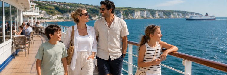 Dieppe to Newhaven ferry to the UK from 137€ per car + 4 people with DFDS