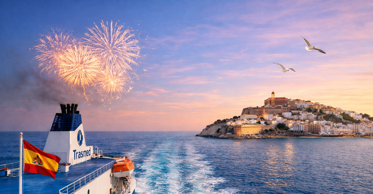 Trasmed – 50% off return ferry tickets for Valencia to Ibiza