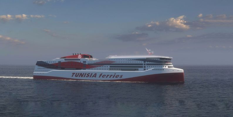 Next Generation RoPax Ferry Planned for Tunisia – Europe Routes