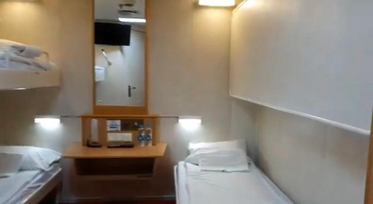 4 Berth Inside Cabin with a Private Bathroom