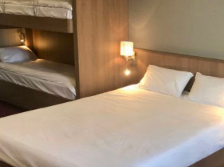 4 Berth Outside Family Cabin with a Private Bathroom (1 Double Bed and 2 Bunk Beds)