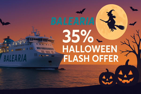 Save 35% on Balearia Halloween Flash Offer between Mainland Spain and the Balearic Islands