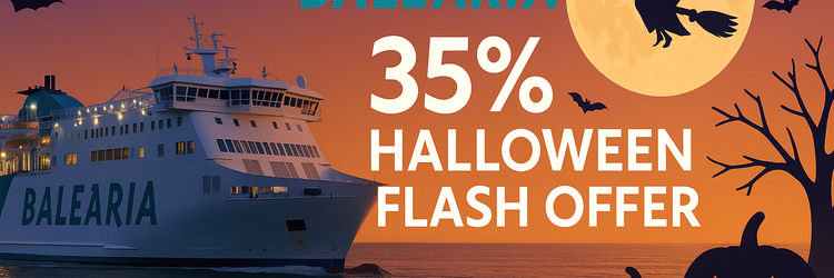 Save 35% on Balearia Halloween Flash Offer between Mainland Spain and the Balearic Islands
