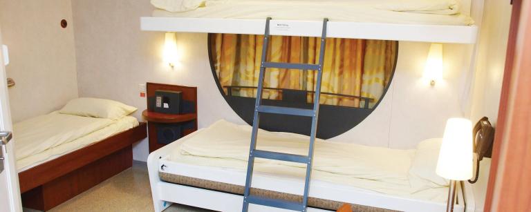 Cabine extérieure accessible à 4 couchages