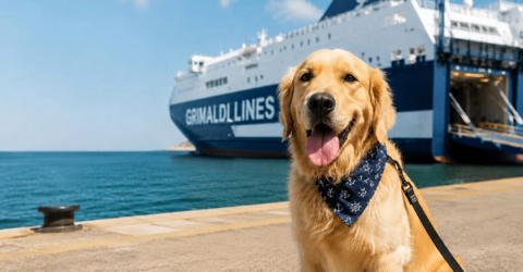 Voyagez avec votre animal à -50 % avec Grimaldi Lines