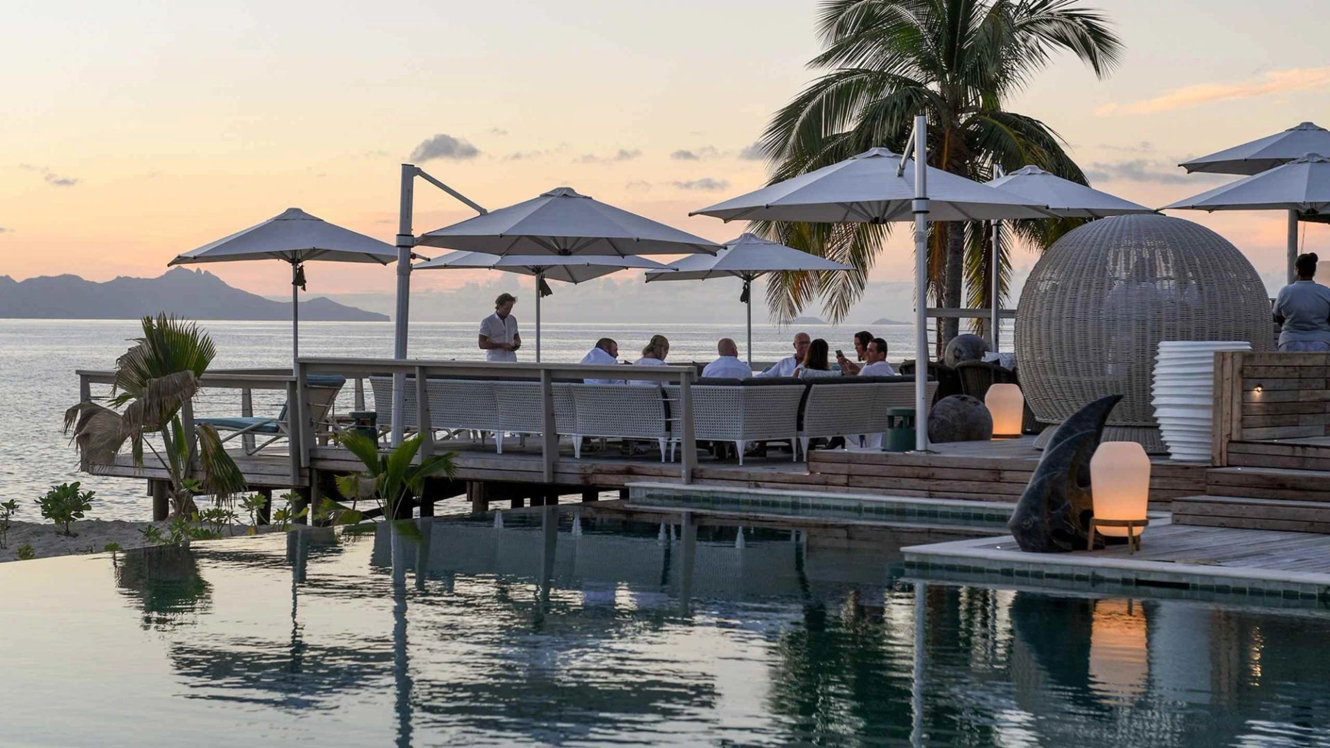 Five-star hotel poolside furniture