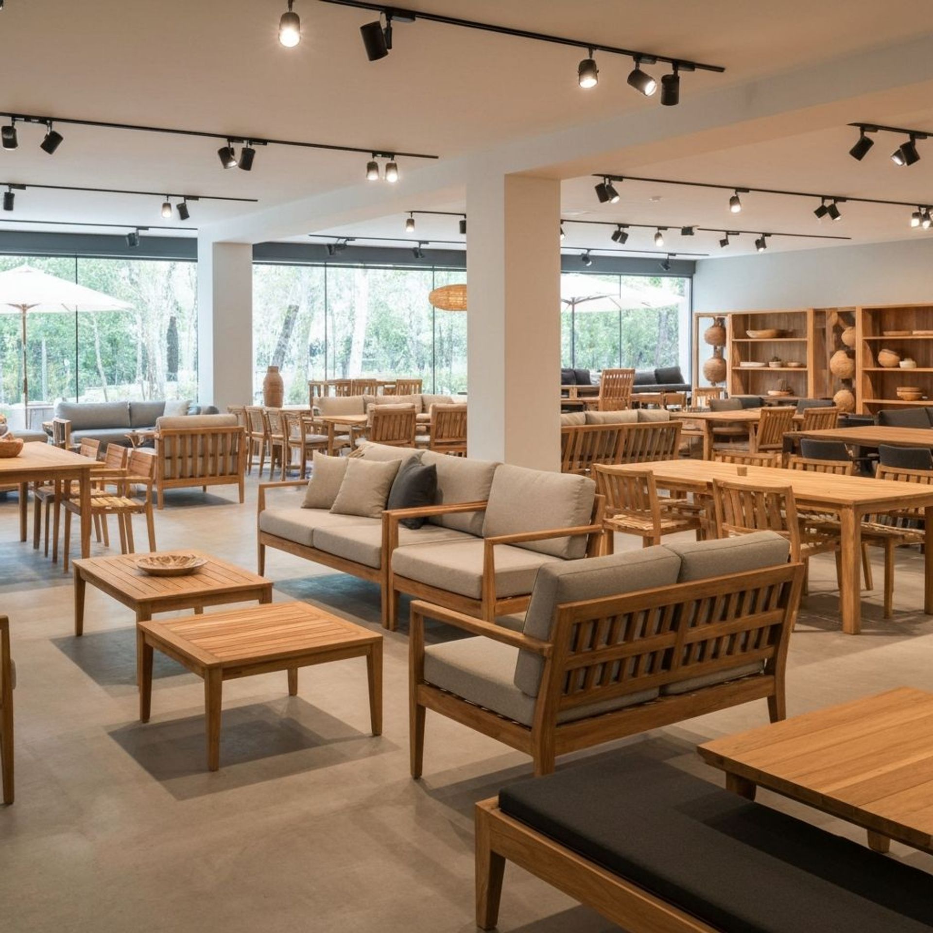 Five-star quality outdoor furniture showroom