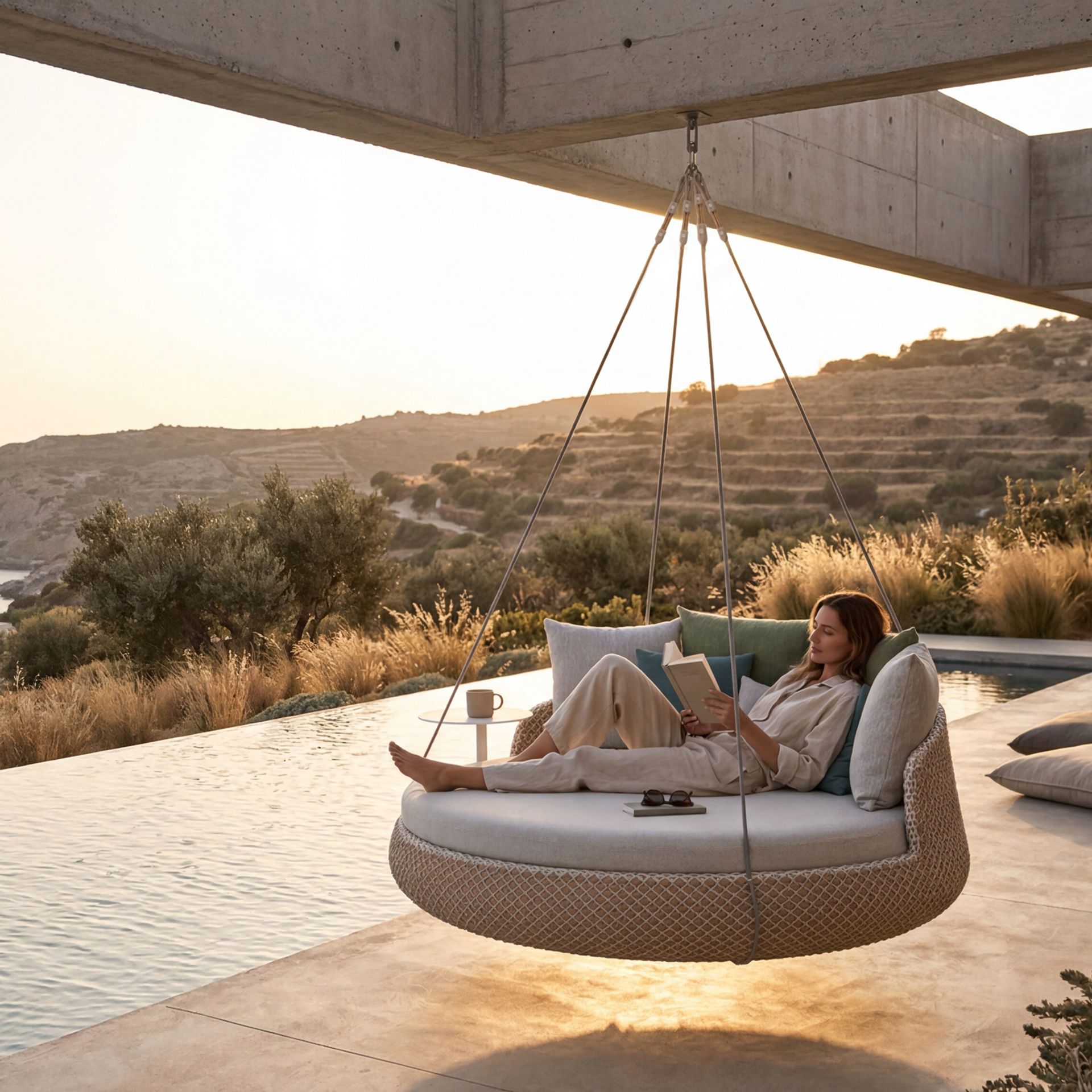 Luxury residential outdoor living space