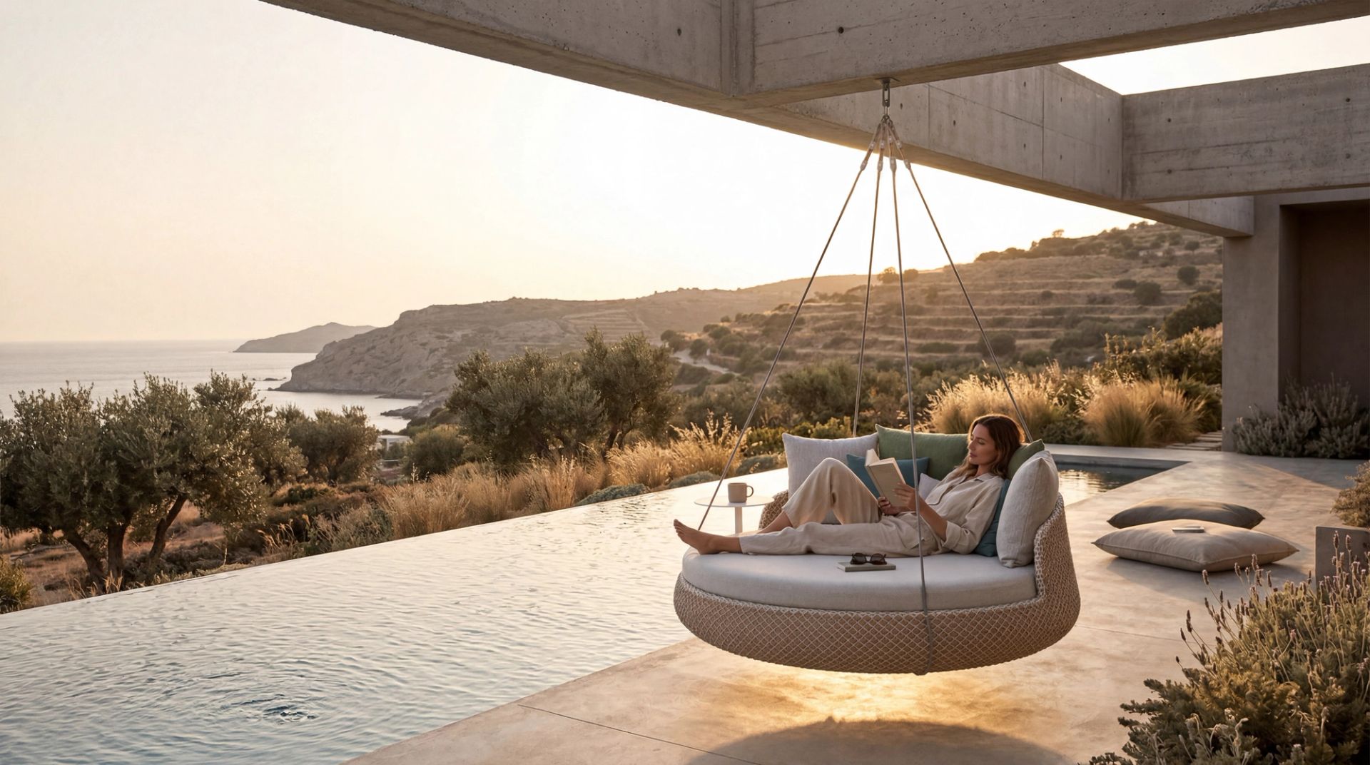 Luxury residential outdoor living space