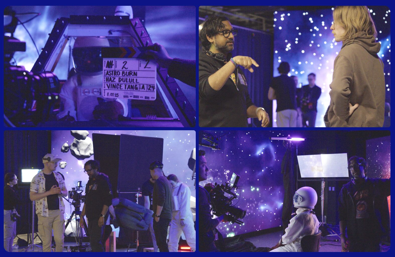 Astro Burn is more than a game; behind-the-scene footage of the series production.