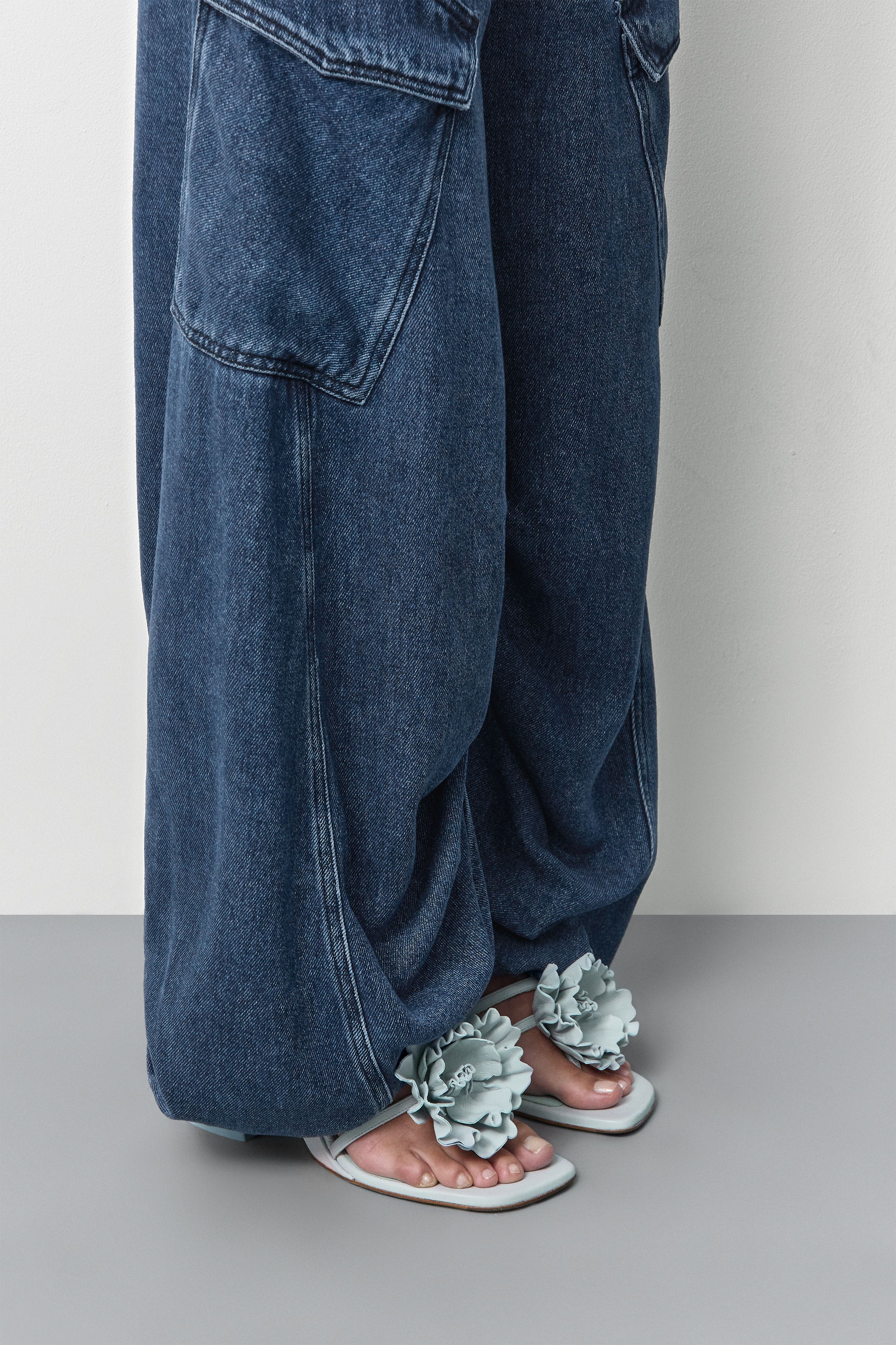 Hara Sandals - Blue Nappa Leather | Miista