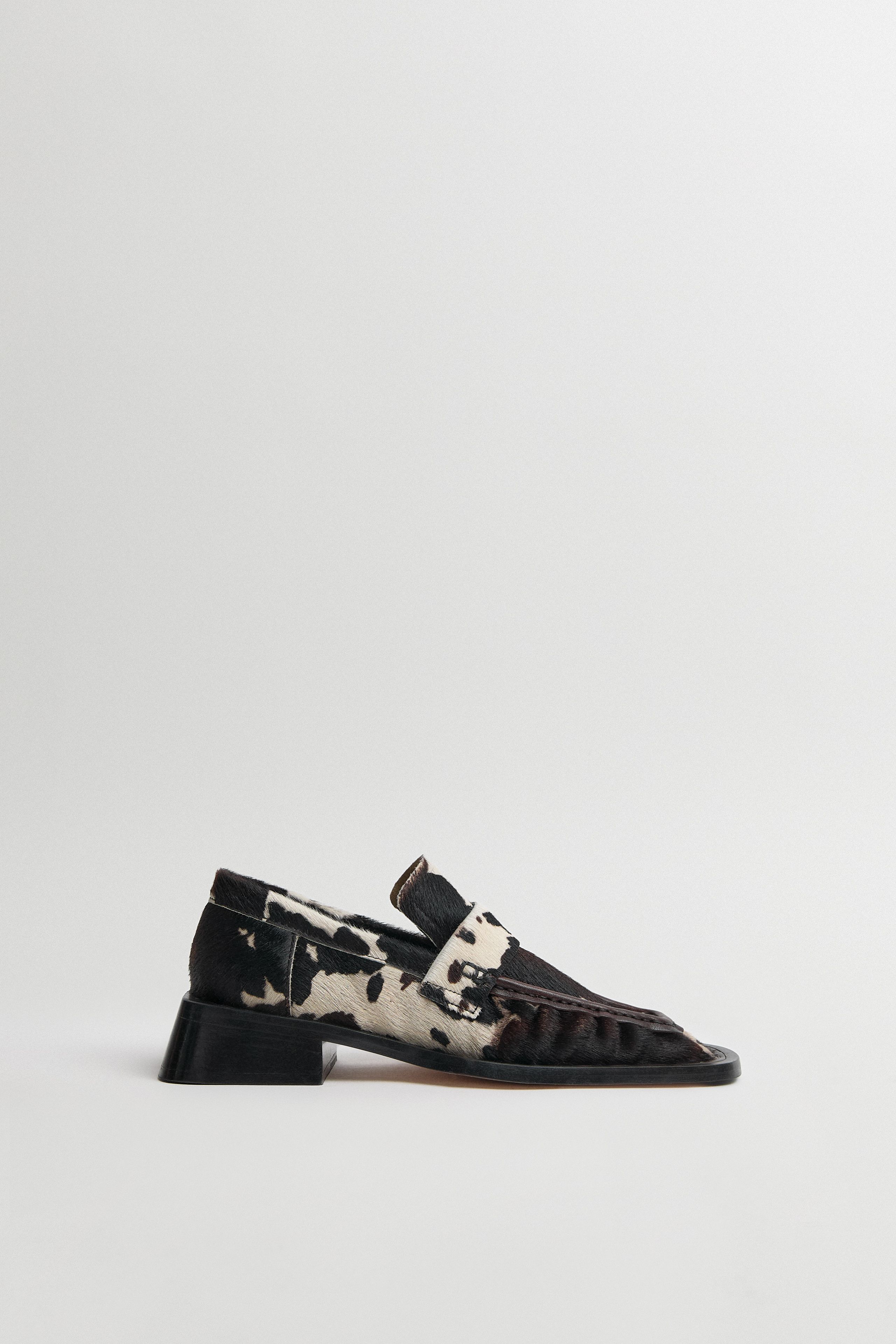 Airi Loafers - Cow Print Ponyhair Leather | Miista