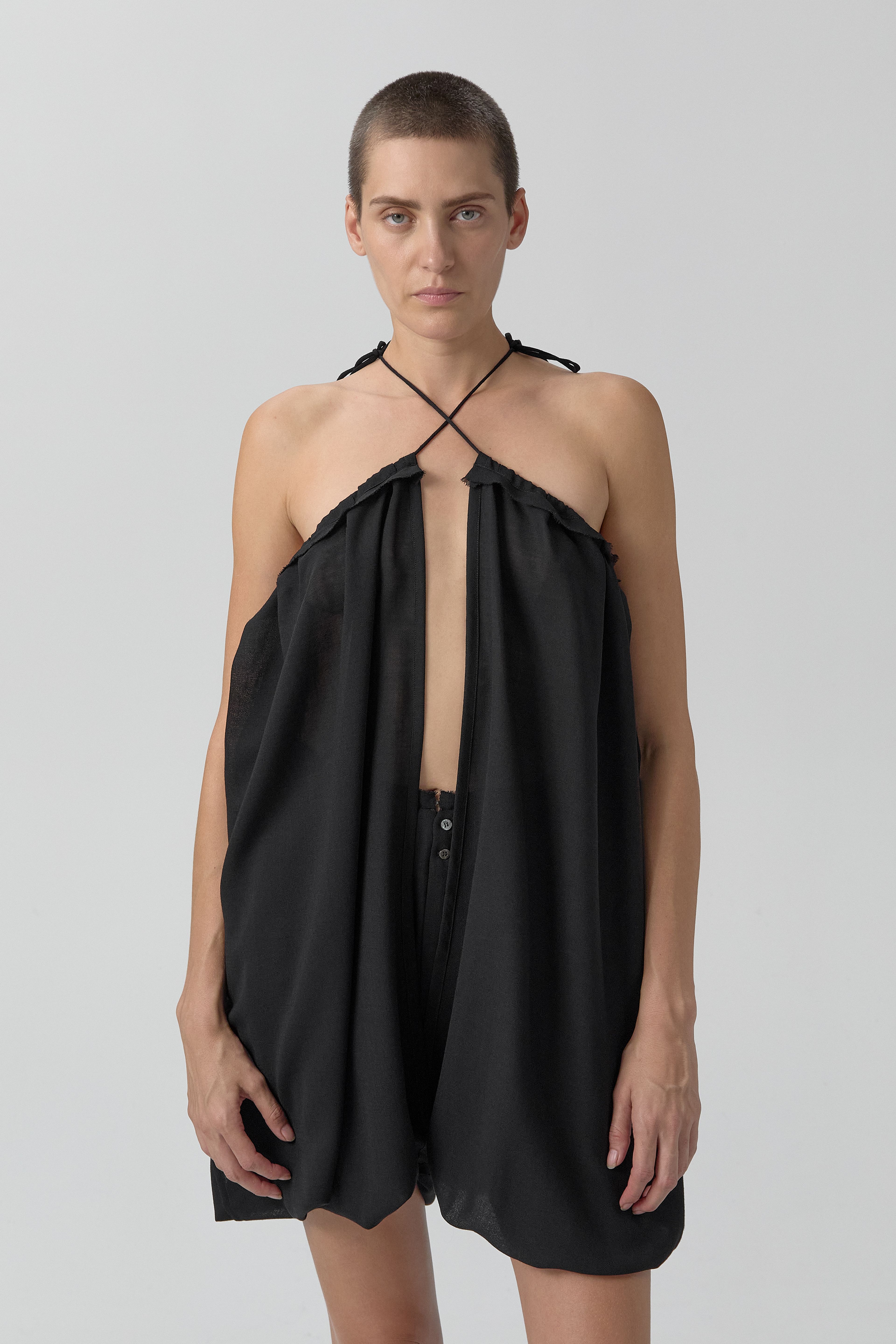 Kara Trousers - Black Pleated Virgin Wool | Miista | Designed & Handmade in Europe