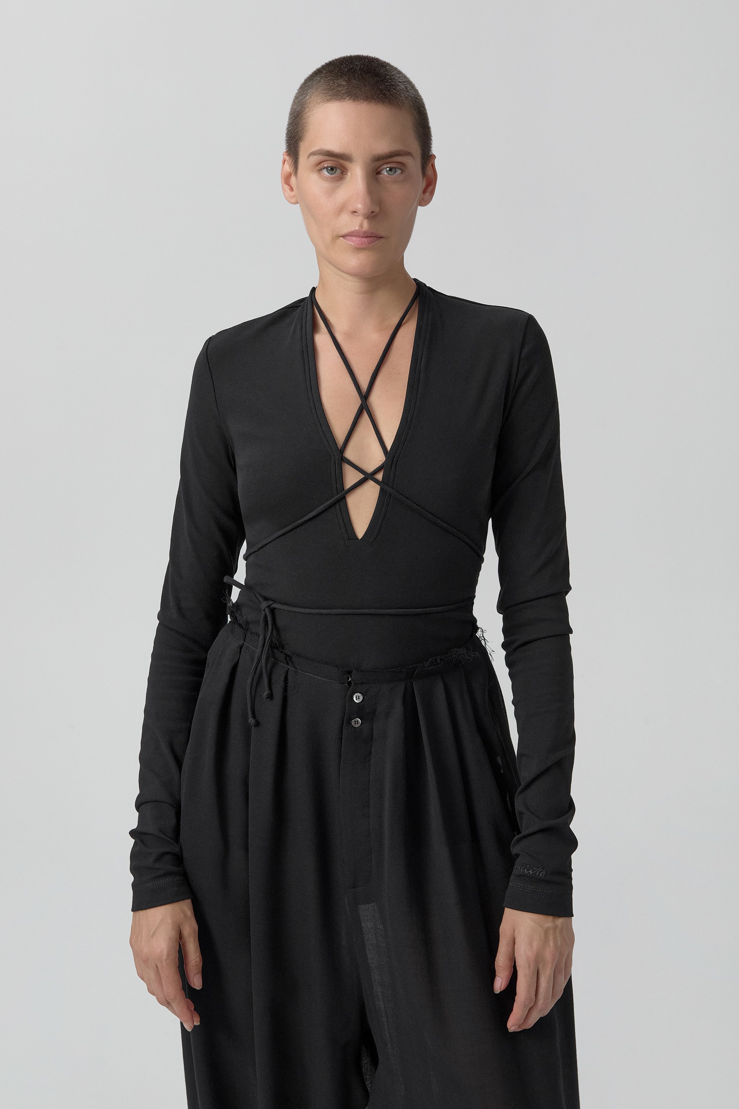 Annie Top - Black Organic Cotton | Miista | Designed & Handmade in Europe
