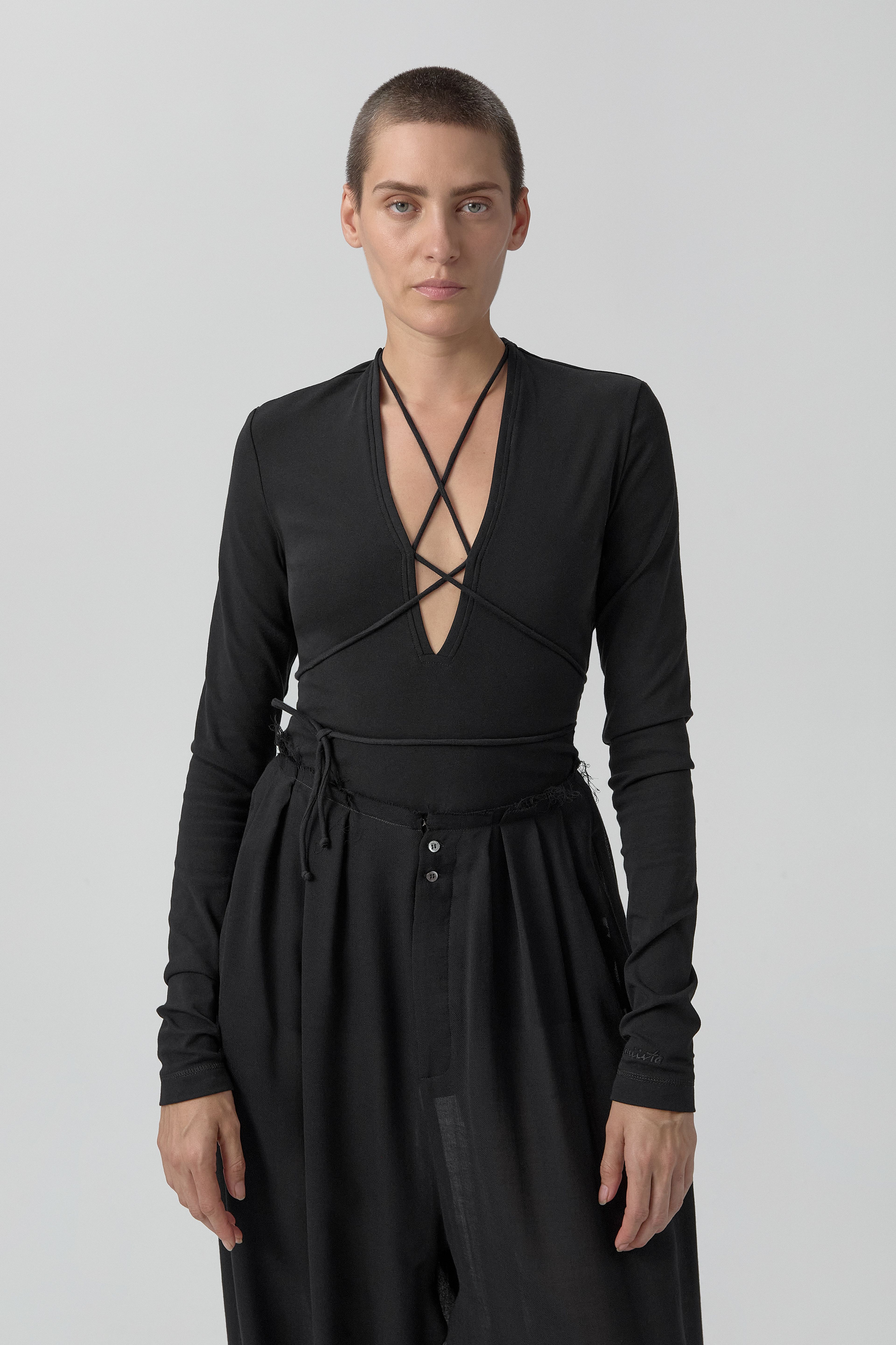 Annie Top - Black Organic Cotton | Miista | Designed & Handmade in Europe