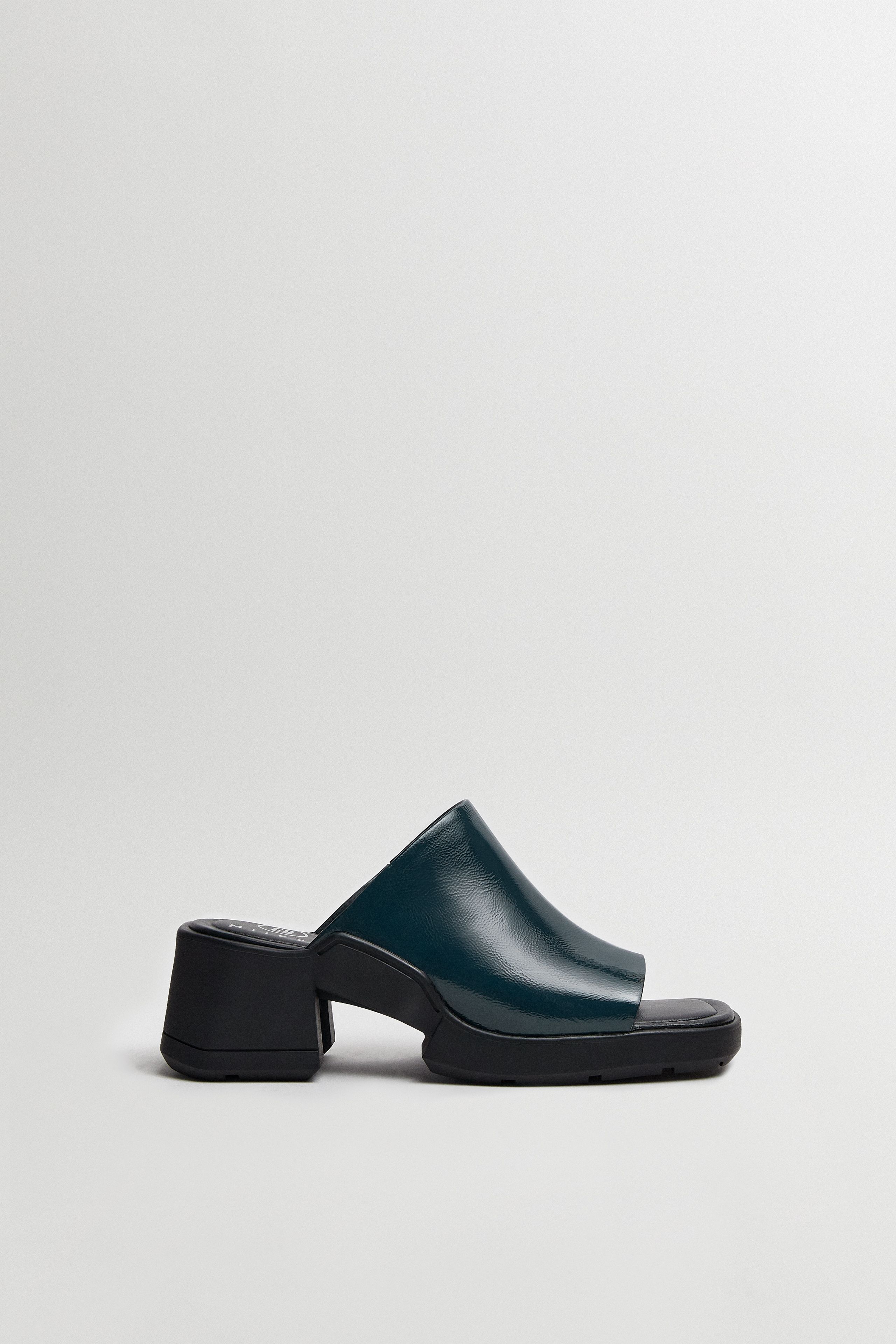 Clarin Navy Mule Sandals | Miista